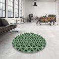 thumbnail image 4 of Ahgly Tapis Rectangulaire Lavable en Machine Intérieur Transitionnel Vert Pastel, 2 Pieds x 3 Pieds, 4 of 7