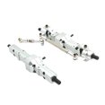 thumbnail image 1 of VONKY 2pcs Aluminum Alloy Aluminum Upgrade Front Rear Bridge Axle Gear Box For WPL 1/16 C14 WPL 1/16 C14 silver, 1 of 6