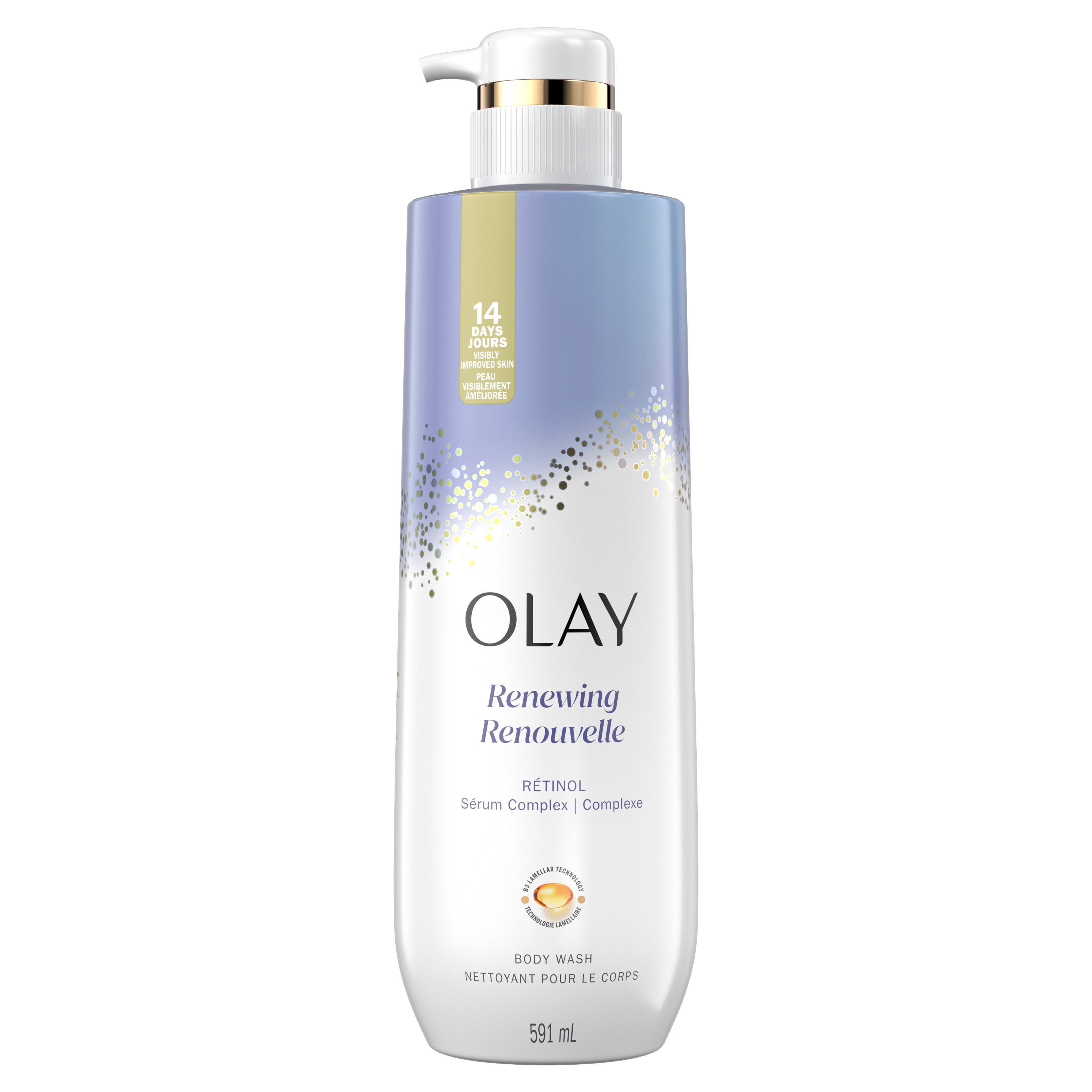 Olay Nettoyant pour le Corps Régénérant avec Complexe de Sérum au Rétinol