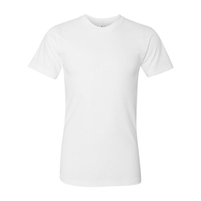 American Apparel USA-Made Fine Jersey Tee, 2XL, White