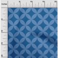 thumbnail image 2 of oneOone Polyester Spandex Medium Blue Fabric Geometric Sewing Craft Projects Fabric Prints By Yard 56 Inch Wide, 2 of 4
