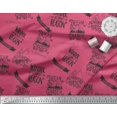 thumbnail image 3 of Soimoi Tissu en Crêpe de Rayonne Rose Imprimé de Rêve 1 Yard 46 Pouces de Large, 3 of 5