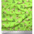 thumbnail image 1 of Soimoi Georgette Viscose Fabric Text,Floral & Eiffel Tower Architectural Decor Fabric Printed Yard 42 Inch Wide, 1 of 3