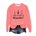 thumbnail image 1 of Birdeem Chandail de Noël pour Femmes Col Rond Imprimé Ample Manches Longues Sans Capuche, 1 of 1