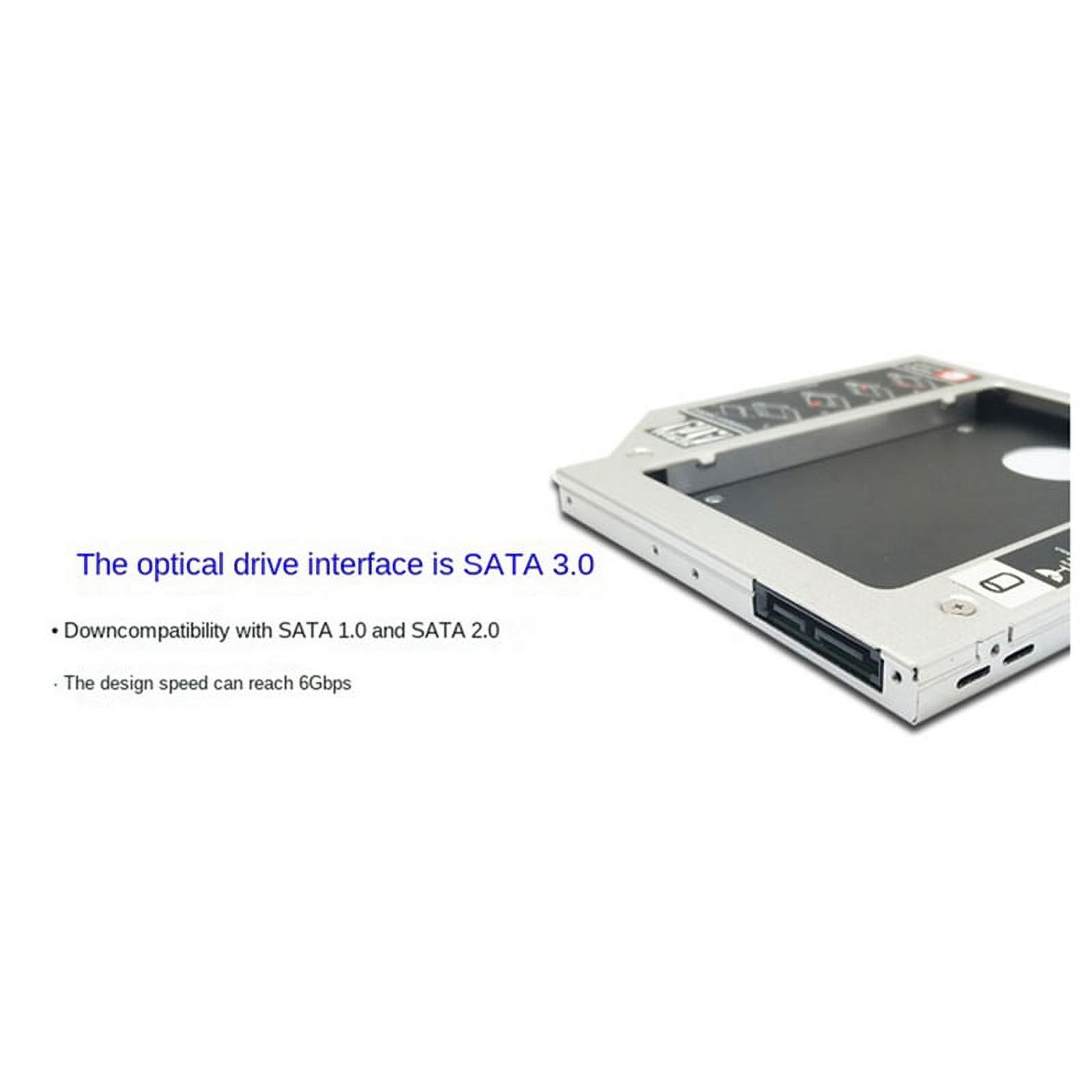 9.0mm Second Hard Drive SSD Hard Drive All Aluminum Ultra Slim Optical Bay