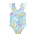 thumbnail image 1 of Baby Girl Swimwear Shell Ruffle Bow Bikini Swimsuit Swimming Suit Clothes Bathing Suit, 1 of 1
