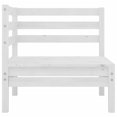 thumbnail image 4 of vidaXL 4 Piece Garden Lounge Set Solid Pinewood White, 4 of 5