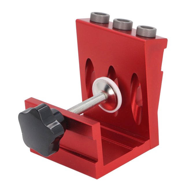 Pocket Dowel Hole Jig System, High Accuracy Aluminum Alloy Pocket Hole Jig System Wide Application Compact Simple for Woodworking