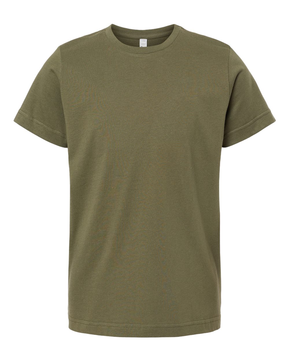 T-shirt en Jersey Fin pour Jeunes, m, Vert Militaire