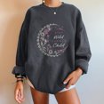 thumbnail image 2 of Pompotops Sweat-Shirt Ample à Manches Longues en Polaire pour Femmes, 2 of 7