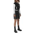 thumbnail image 3 of Women Varsity Baseball Jacket Casual Sweatshirt Long Sleeve Colorblock Button Down Cropped Bomber Coat, 3 of 9