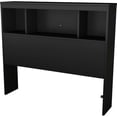 thumbnail image 1 of South Shore Spark Twin Bookcase Headboard with Storage, in Pure Black, 1 of 7