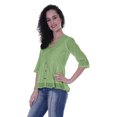 thumbnail image 4 of Moomaya Haut Péplum en Coton pour Femmes Tunique en Coton à Col en V Blouse Ethnique, 4 of 6