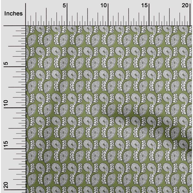 oneOone Organic Cotton Voile Fabric Abstract Block Print Sewing Fabric BTY 42 Inch Wide