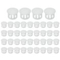 thumbnail image 1 of Uxcell 40Pcs Plastic Hole Plugs, Flush Type Round Plug Snap in Locking Covers White 12mm/1/2", 1 of 7
