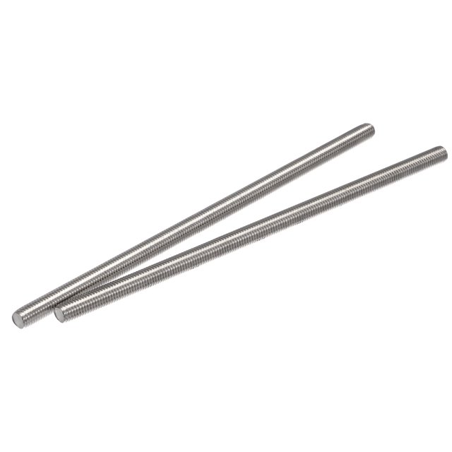 Unique Bargains M10 x 250mm Tige Entièrement Filetée en Acier Inoxydable 304 Filets Main Droite Lot de 2