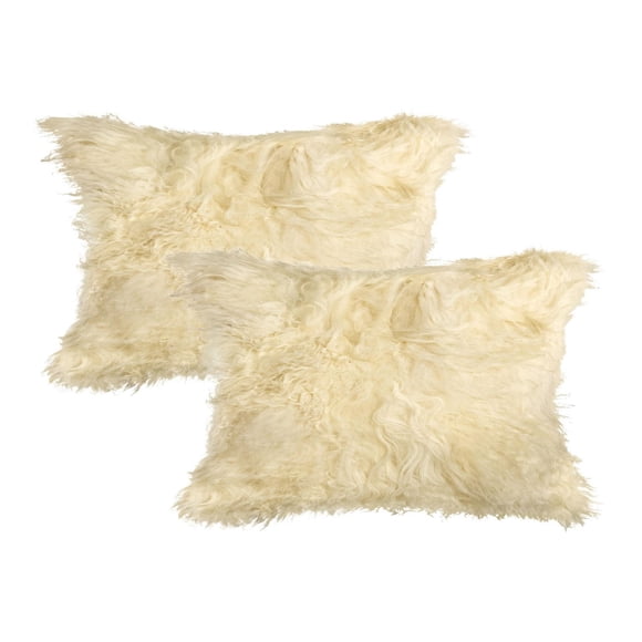 Mongolian Sheepskin 2-Pack Pillows