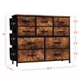 thumbnail image 4 of Ourlova Commode Moderne pour Chambre avec 10 Tiroirs Commode en Tissu Tiroir de Rangement avec Poches Latérales pour Chambre d'Enfant Garde-Robe Couloir Entrée Salon, 4 of 8