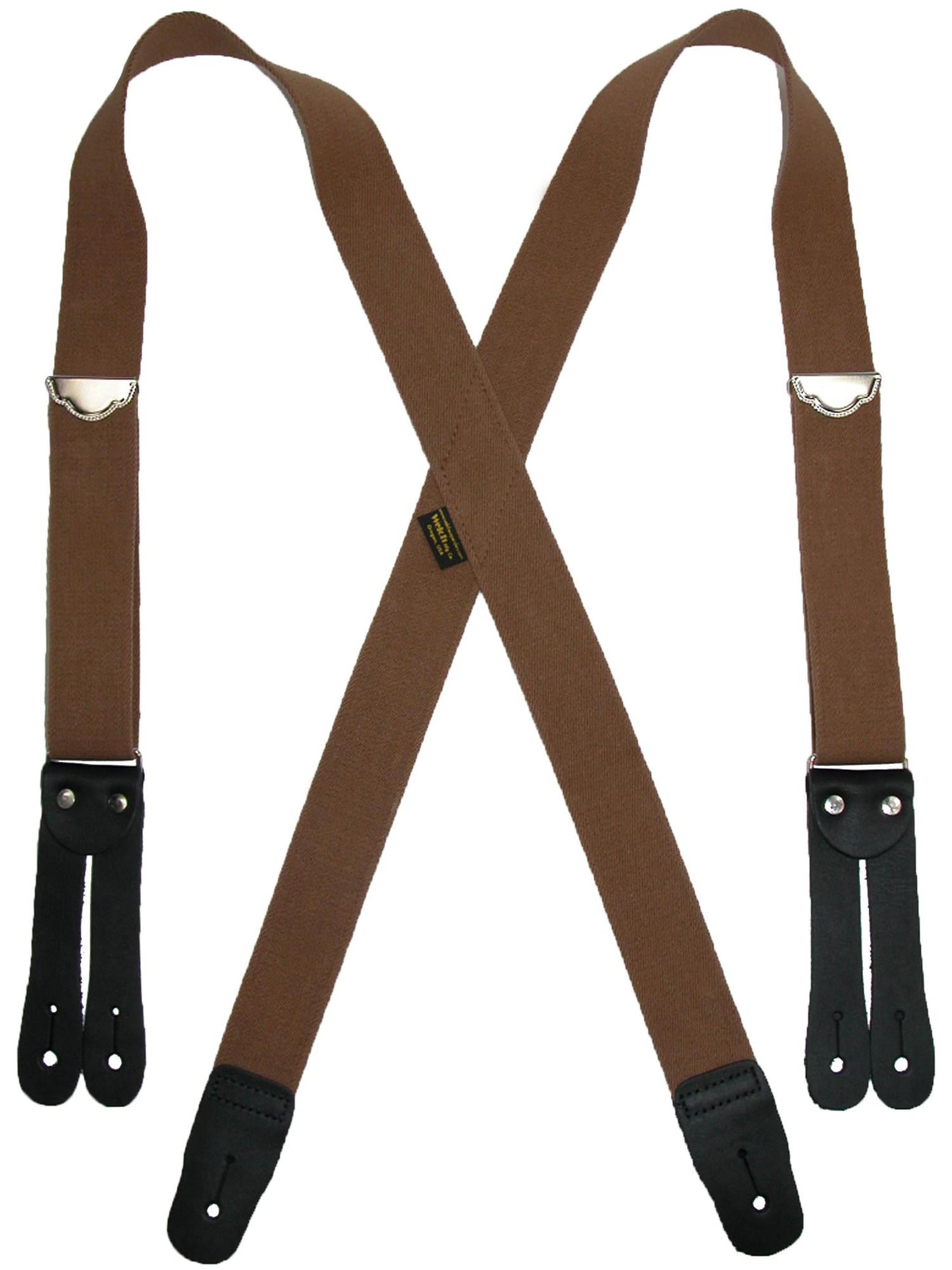 Welch Elastic Button End Double Face Suspenders (Men's Big & Tall)