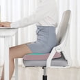 thumbnail image 4 of Pink Square Cushion With Slow Rebound Memory Foam Universal Seat Cushion For Office Car Chair And Home Use Size 15.7X15.7X2.2 Inches Weighs Approximately 1.21 Pounds, 4 of 6