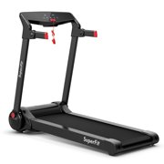 Gymax Folding Electric Treadmill 3.0HP Exercise Running Machine w/ App Control Red