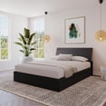 thumbnail image 1 of Nexera Corbo Storage Bed and Headboard, Black, 1 of 7