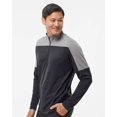 thumbnail image 3 of Adidas Mens Lightweight Quarter-Zip Pullover, 3XL, White Grey Three Melange, 3 of 3