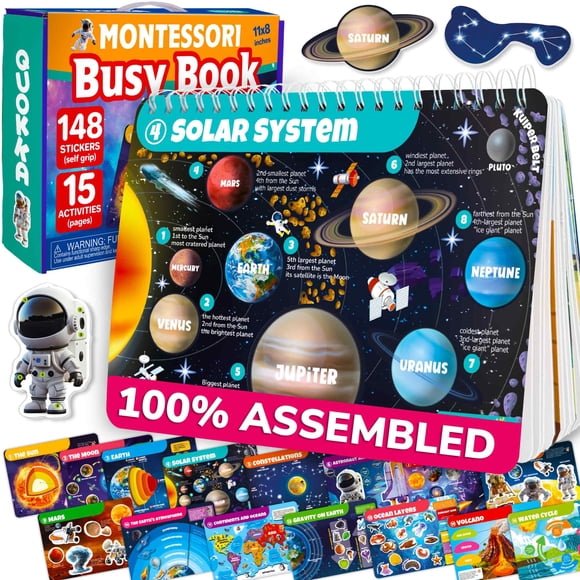 Quokka Livres d'Activités pour Tout-Petits 3-4 Ans - Univers Livre d'Activités Montessori - Jouets d'Activités pour Enfants de 3 à 5 Ans