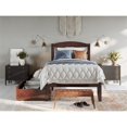 thumbnail image 4 of AFI Warren Solid Wood Twin Bed with 2 Storage Drawers in Walnut, 4 of 14