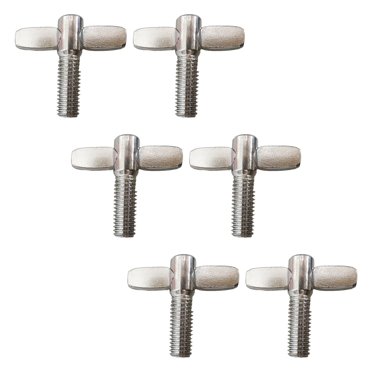 Xuanheng 6 Pieces Cymbal Stand Wing Nuts Screws Metal Replacement for Drum Set Drummer