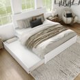 thumbnail image 4 of AFI Canyon Lit Plateforme Très Grand en Bois avec Lit Gigogne Simple TG en Blanc, 4 of 29
