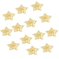 thumbnail image 2 of Vaidha 100pc Gold Cloth Christmas Five-pointed Star Confetti Home Decoration 2cm, 2 of 3
