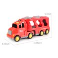 thumbnail image 3 of Red Simulation Car Model Lights And Music Transport Vehicle Engineering Vehicle Container Car Holiday Boys & Girl Educational Play Toys For Kids, 3 of 9