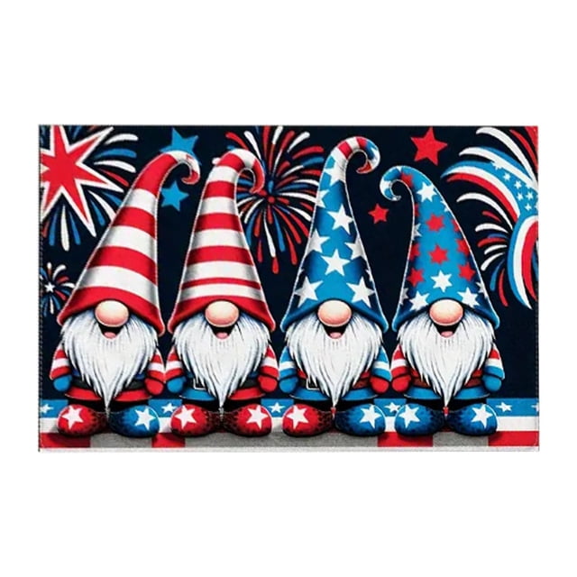 Door Mat Patriotic Doormat Entryway Rug Welcome Mat Coir Mats Outdoor Initial Patriotic Welcome Doormat Outdoor Matt for Front Door Outdoor Items for Porch Doormat for Indoor or Outdoor Use