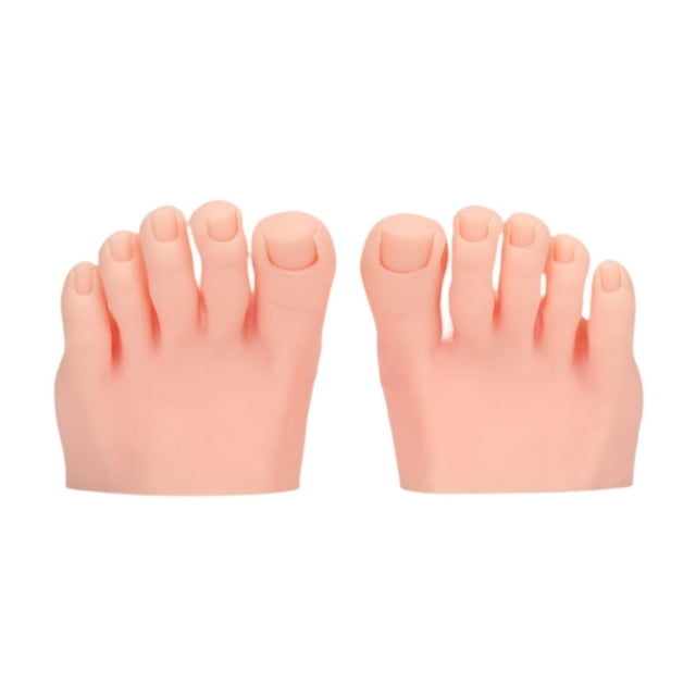 lionlar Practice Fake Foot Model Art Training Realistic Half Foot Flexible with Toes Light Skin Color