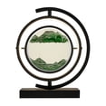 thumbnail image 2 of 360° Rotating LED Sand Art Table Lamp – Adjustable Brightness Night Light with Hourglass Design, Green Aluminum Home & Office Decor (12.2 Inch, Mother’s Day Gift) Green, 2 of 4