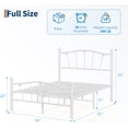 Full Bed Frame for Kids, Full Size Bed with Headboard and Footboard ...