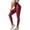 Red, variant on Bmisegm Women's Fashion Leisure Sexy Nightclub High Waist Solid Color Slim Fit PU Leather Pants Imitation Leather Autumn and Winter Leggings Yoga Pants 2024 Black L