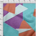 thumbnail image 3 of oneOone Rayon Violet Fabric Geometric Abstract Random Shapes Sewing Craft Projects Fabric Prints By Yard 56 Inch Wide, 3 of 4