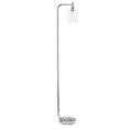 thumbnail image 1 of All the rages LF2009-CHR Simple Designs Modern Iron Lantern Floor Lamp with Glass Shade, Chrome, 1 of 5