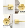 thumbnail image 3 of Poignées de Porte Mates Intérieures Moletées Intimité Poignées de Porte Levier de Porte Robuste pour Chambre Ou Salle de Bain Réversible Sans Clé pour Portes Gauche Droite AM, 3 of 7