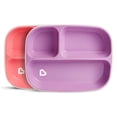 thumbnail image 3 of Munchkin Splash Toddler Divided Plate and Bowl Dining Set, Pink/Purple, 3 of 6
