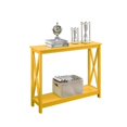 thumbnail image 2 of Convenience Concepts Oxford Console Table in Yellow Wood Finish, 2 of 5