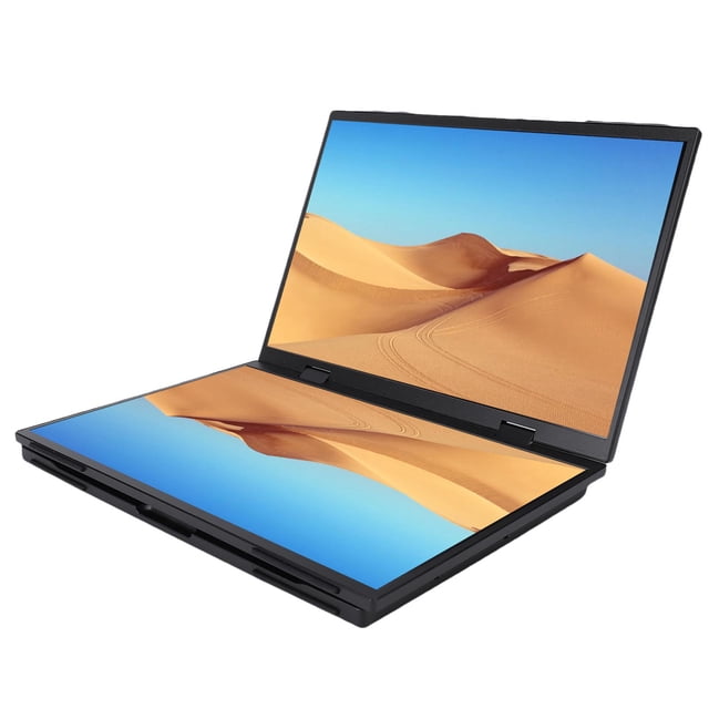 Écran Portable à Double Écran, Haut-Parleur Intégré 3 Modes d'Affichage 1200P 120Hz Rallonge d'Écran Pliable pour Portable 14 Po Type-C Interface Multimédia HD pour PC