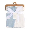 thumbnail image 4 of Blue Clouds Gauze Reverse to Plush Baby Blanket 30" x 40", 4 of 4