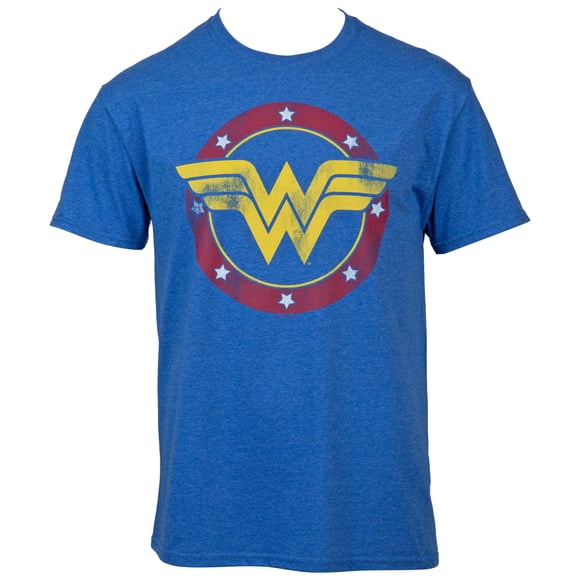 Wonder Woman T-Shirt à Emblème Délavé - Grand