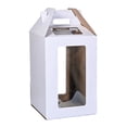 thumbnail image 1 of Siruishop Tall Cake Box Cake Take Out Transport Container Multipurpose Harden Cake Carrier white 25cmx25cmx30cm, 1 of 8