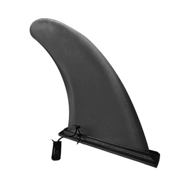 Shisuyan 1 Pce Aileron de Planche de Surf Gonflable, Aileron de Poisson Marin SUP à Enfiler, Pagaie Séparatrice Détachable (Noir)