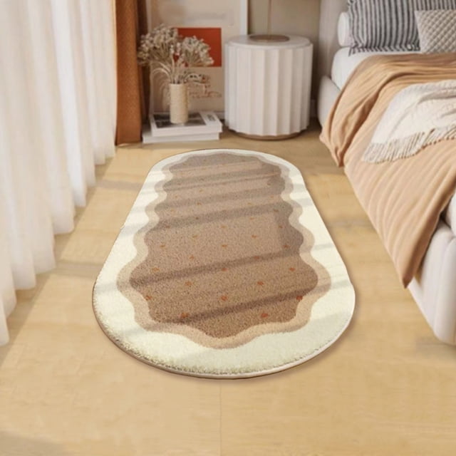 Meitianfacai Machine Washable Bedroom Rug ,47×15 inch Rugs for Living Room Ultra-Thin Soft Floor Mat for Entryway Bedroom, Non-Slip Stain Resistant Small Carpet for Laundry Bedroom Office