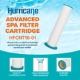 thumbnail image 2 of Hurricane Filters HF-CNT18-01 Advanced Spa Filter Cartridge, Inner Pre Filter Replacement Cartridge for Sundance Series 880 6473-164 and More, 2 of 6